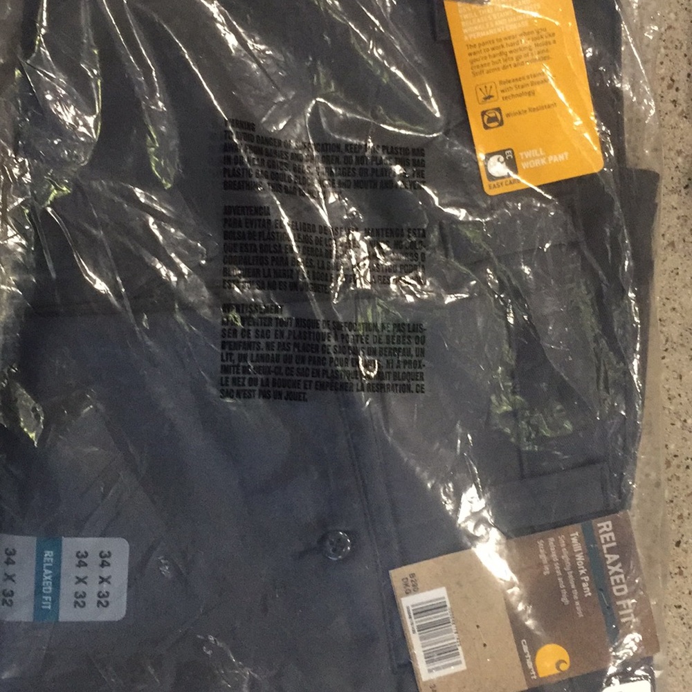 Twill Work Pants  34x32 BRAND NEW Relaxed Fit